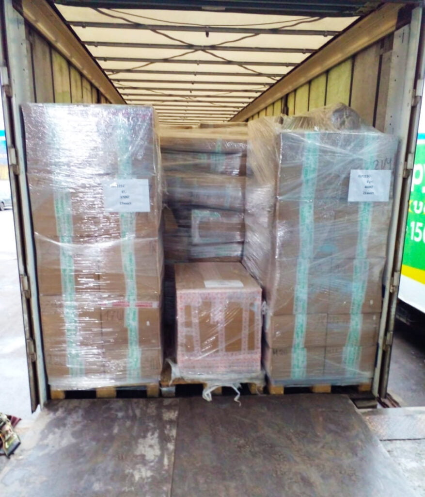 Palletised load example