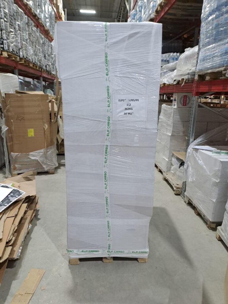 Wrapped moving pallet